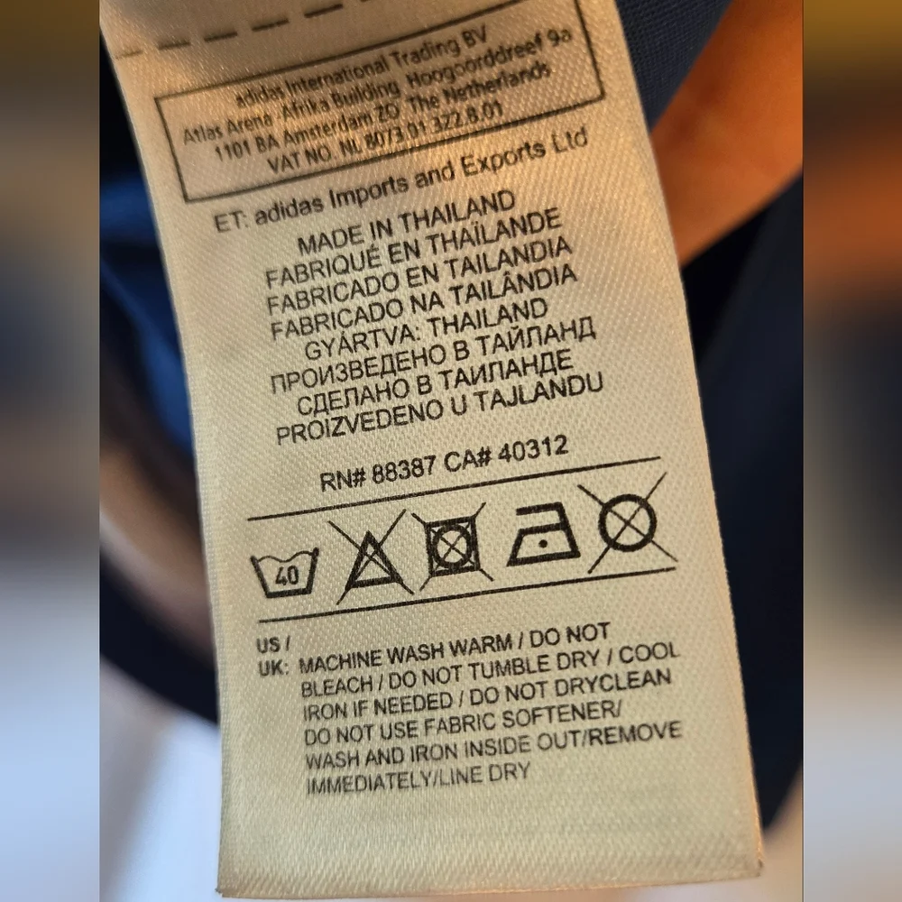 Adidas Climalite Men's Navy Blue Striped Argentina Soccer Jersey - Picture 8 of 8